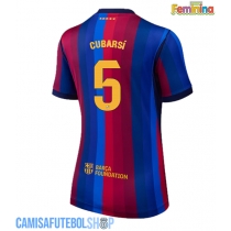 Camisa de time de futebol Barcelona Pau Cubarsi #5 Replicas 1º Equipamento Feminina 2026-27 Manga Curta